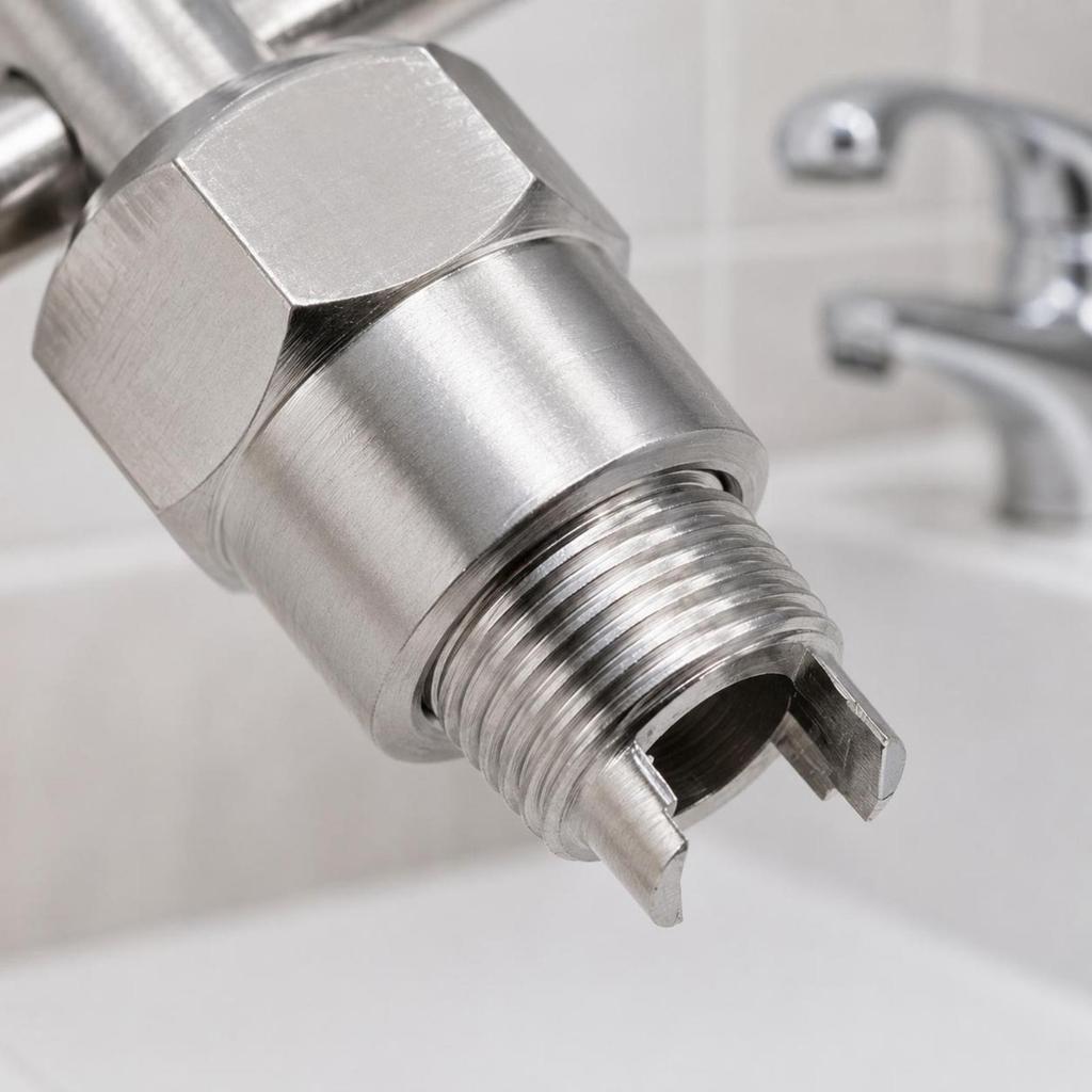 Faucet Puller Ergonomic T Handle Tool Machined Hex for Lavatory Repair
