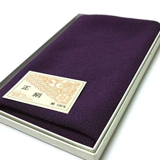 Reine Seide Chirimen Furoshiki Mittlere Breite Größe Medium Einfach Kein Name (Furoshiki), (45 cm), 5, Webart, (Lila, Gravur)