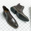 Fashion High Quality Chelsea Boots Leather Party Oxford Men Shoes Dress Shoes Men Yuppie Formal Boots For Men Classic Brogue Social Shoe