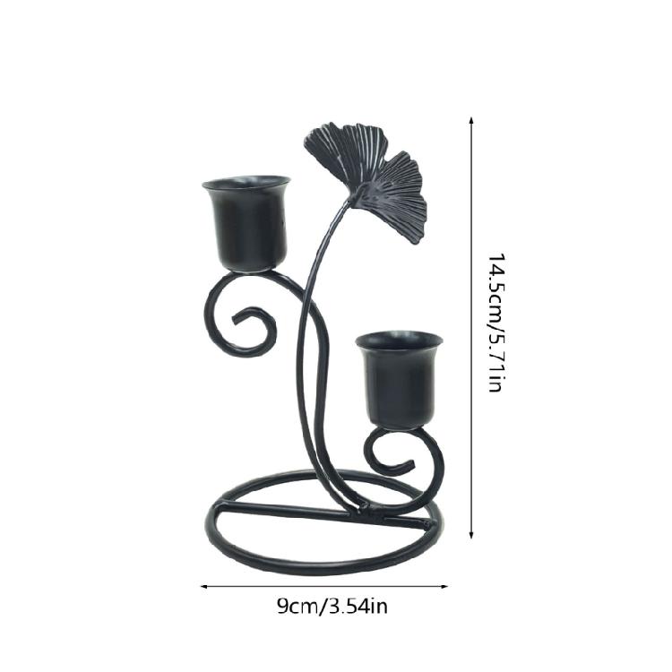 Wrought Iron Pillar Candle Holder Candlestick Metal Candle Holder Candelabrate