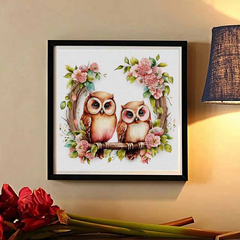 Neuankömmling 5D DIY Vollkreis Diamantmalerei "Gemalte Eule" Stickerei Kreuzstich Heimdekor Geschenk