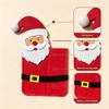 Weihnachtliche Besteckhalter mit niedlichen Cartoon-Tierdesigns für den festlichen Esstisch