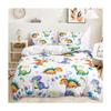 Cartoon Little Dinosaur Three-Piece Digital Printing Duvet Set Suitable For Children'S Bedroom Decoration