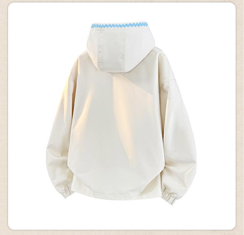 2026 Women's Color Block Hooded Windproof Waterproof Mountaineering Jacket