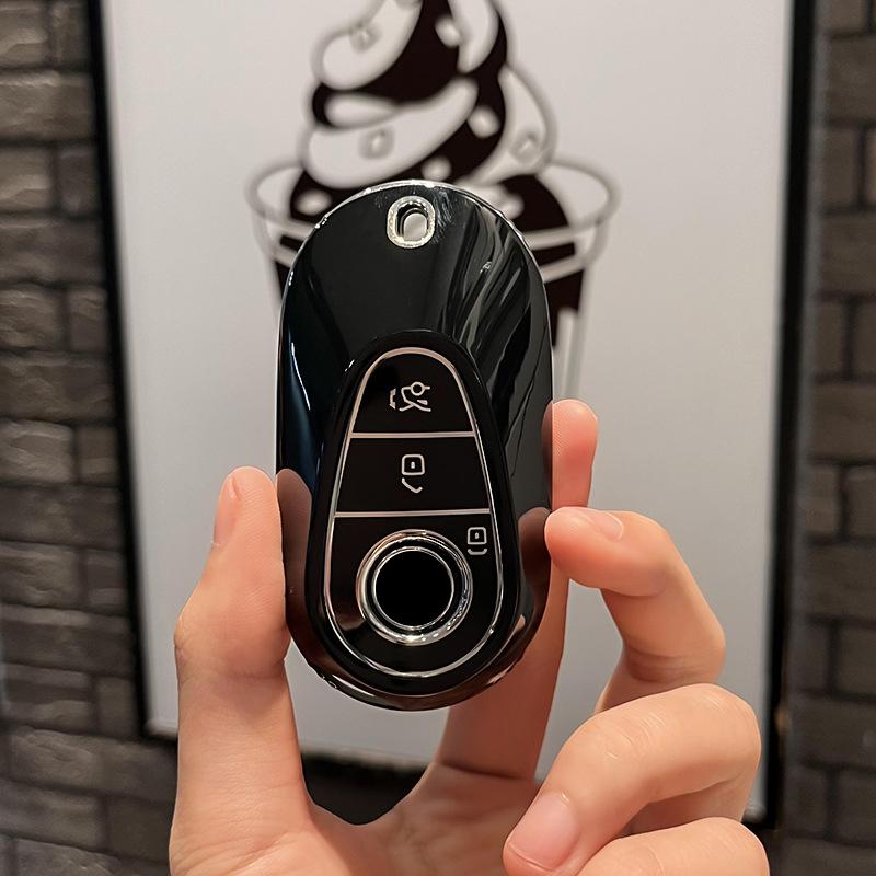 TPU Car Remote Key Case Cover Shell Fob For Mercedes Benz C S Class W206 W223 S350 C260 C300 S400 S450 S500 Protector Keyless Accessories