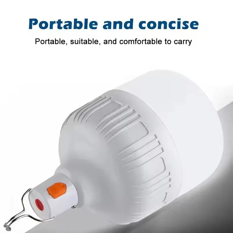 Emergency Lighting Portable Camping Light USB Rechargeable Led Bulb Flashlight Lights Outdoor Picnics Hanging Tent Light