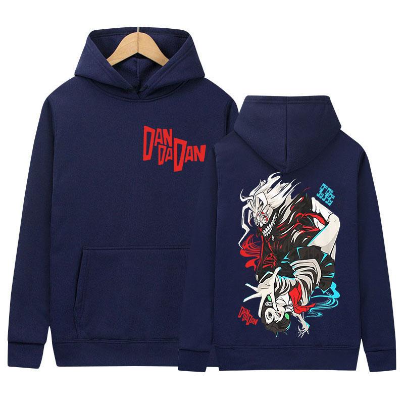 Japanese Anime Dandadan Okarun Dan Da Dan Print Hoody Mens Women Casual Pullover Sweatshirt Gothic Oversized Long Sleeve Hoodies