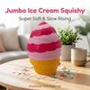 Big Size Ice Cream Squishy Toy Soft TPR Sensory Stress Toy Ice Cream Cone Pinch Le  Kids