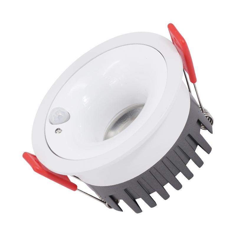 

9W Downlight 4000K Recessed Spotlight Motion Sensor Ceiling Light Lamp Porch Light Narrow Frame Recessed Ceiling Spotlight 9w&4000K
