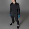adidas Originals Blue Version Logo Print Crew Neck Sweatshirt Men Tops Black HM6461