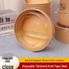 Cheng Yuan 750ml Thick Kraft Paper Bowl - Disposable Lunch & Takeaway Container