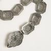 New Retro Women's Geometric Heavy Industry Engraving Ethnic Style Flowers Fashionable Metal Waist Chain