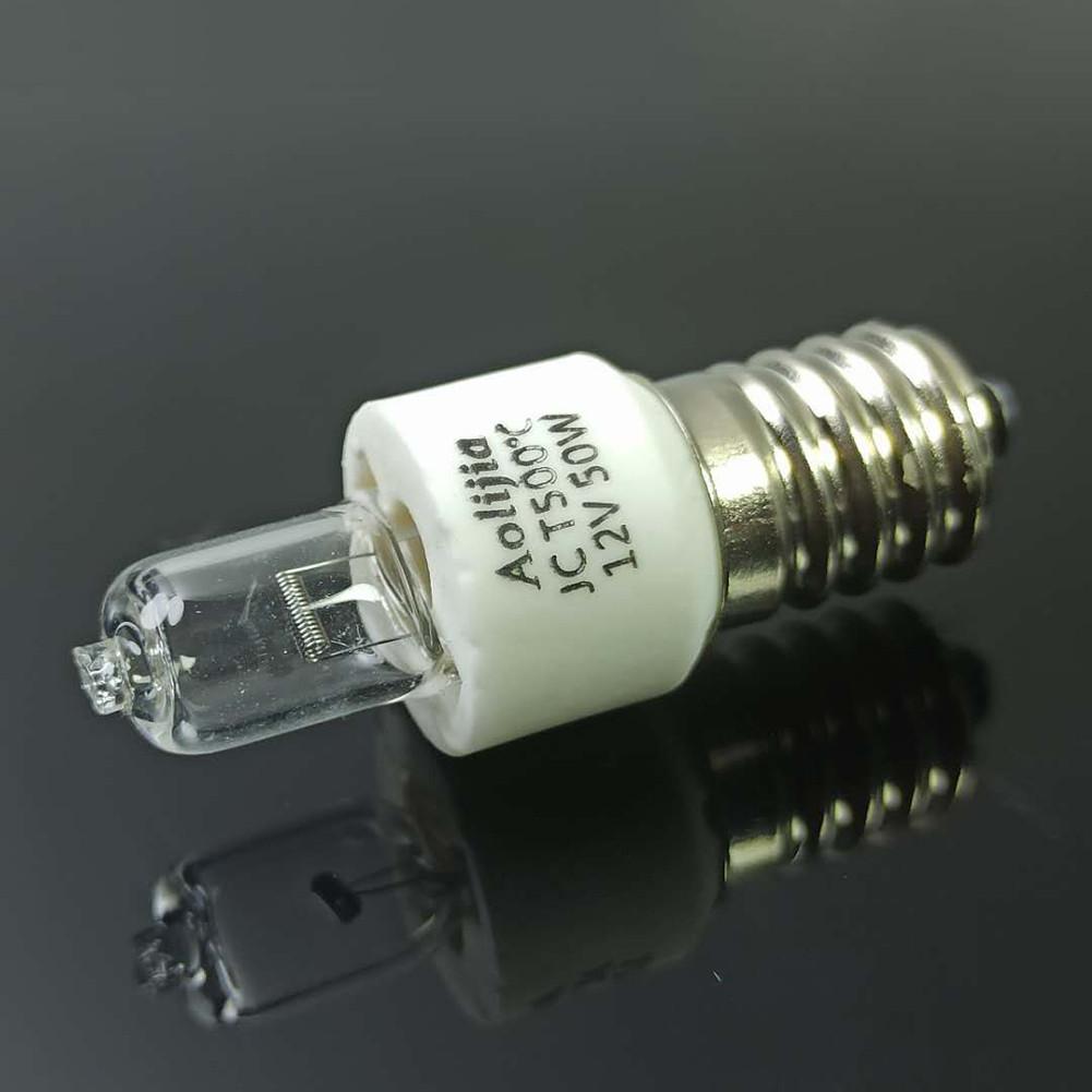 50W 12V E14 Oven Light Bulb Microwave Oven Lamp High Temperature Resistant 500℃ Halogen Lamp Bulb Dryer Microwave Light Dropship