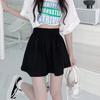 Women's Korean Style Gray Wide-Leg Elastic Waist Shorts - Lightweight, Versatile & High-Waisted Summer Pants