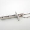 [Pre-owned] VENDOME K18WG Diamond Cross Pendant / j36-9