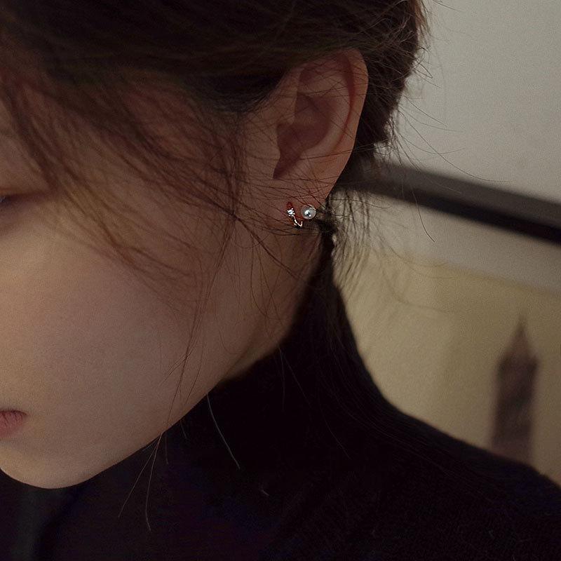 Vintage Minimalistické Dámské Doplňky Elegantní Náušnice s Fazolkami Dámská Móda Osobnost Temperament Geometrické Náušnice Kreativní Náušnice