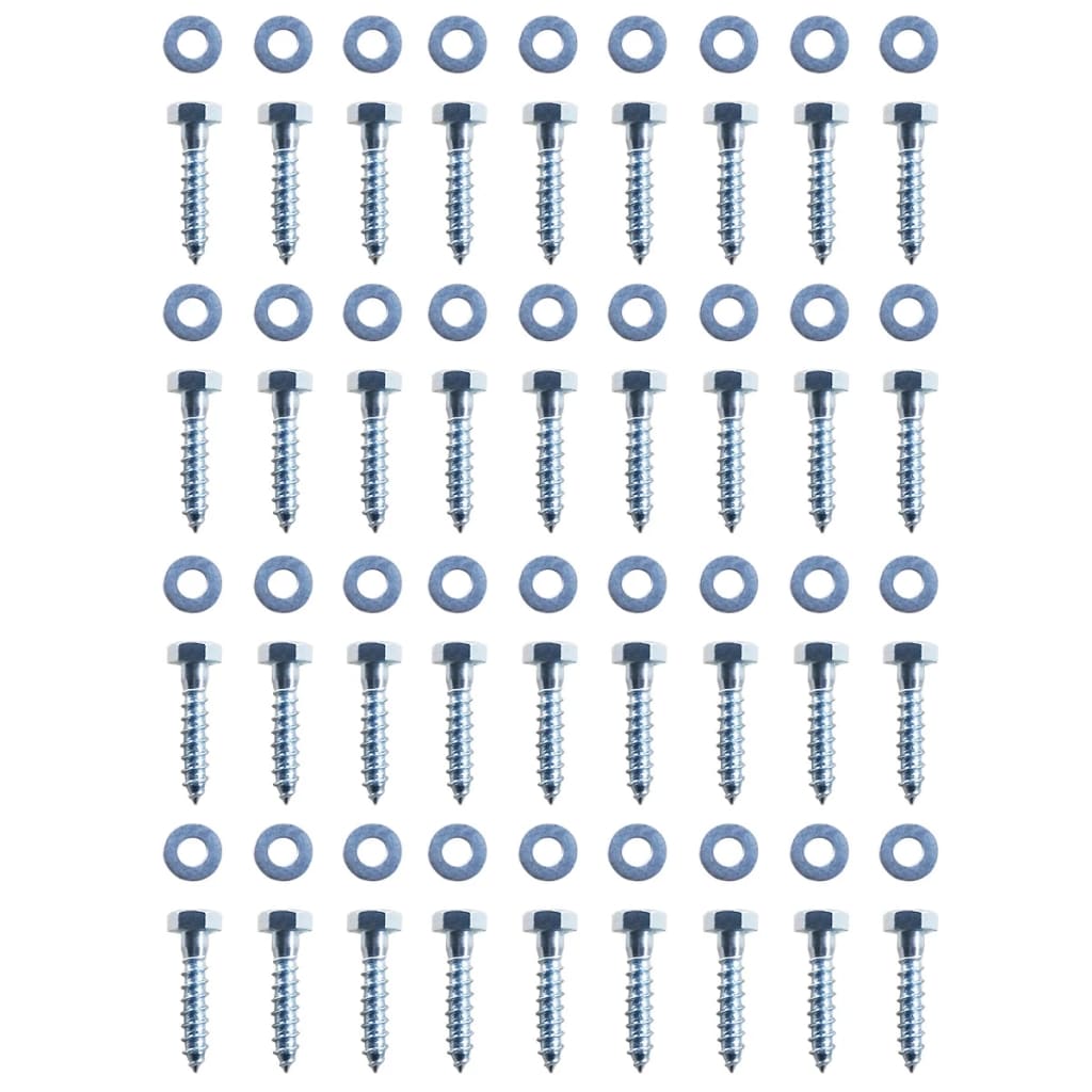 Vidaxl Picchetti da Terra, 12 Pezzi, Acciaio Galvanizzato, Forma a L