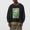 Vans X Nigel Cabourn Kollaboration Fun Ölmalerei Print Rundhals-Sweatshirt Herren Sweatshirt Schwarz VN0A4VLWH9H