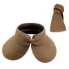 Sun Straw Summer Hat With Bow Decoration And Foldable Design For Outdoor Daily