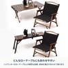 Hilander Wood Frame Folding Compact Natural Chairing Chair, Quilted, Black, Chair, Storage, Wood, Outdoor, Camping, BBQ,