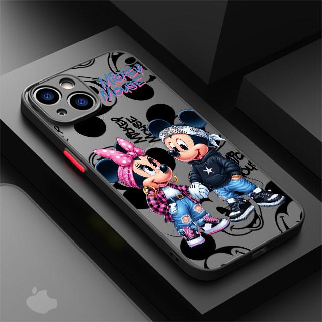 Mickey Minnie Mouse Cool Phone Case for Apple iPhone 15 16 Pro XS Max 13 14 Plus XR SE 7 8 12 11 Pro Plus Matte
