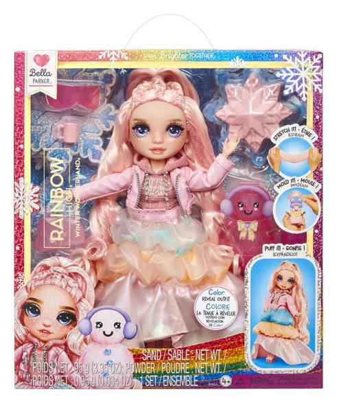 Mga entertainment rainbow high winter wonderland doll - bella (pink)
