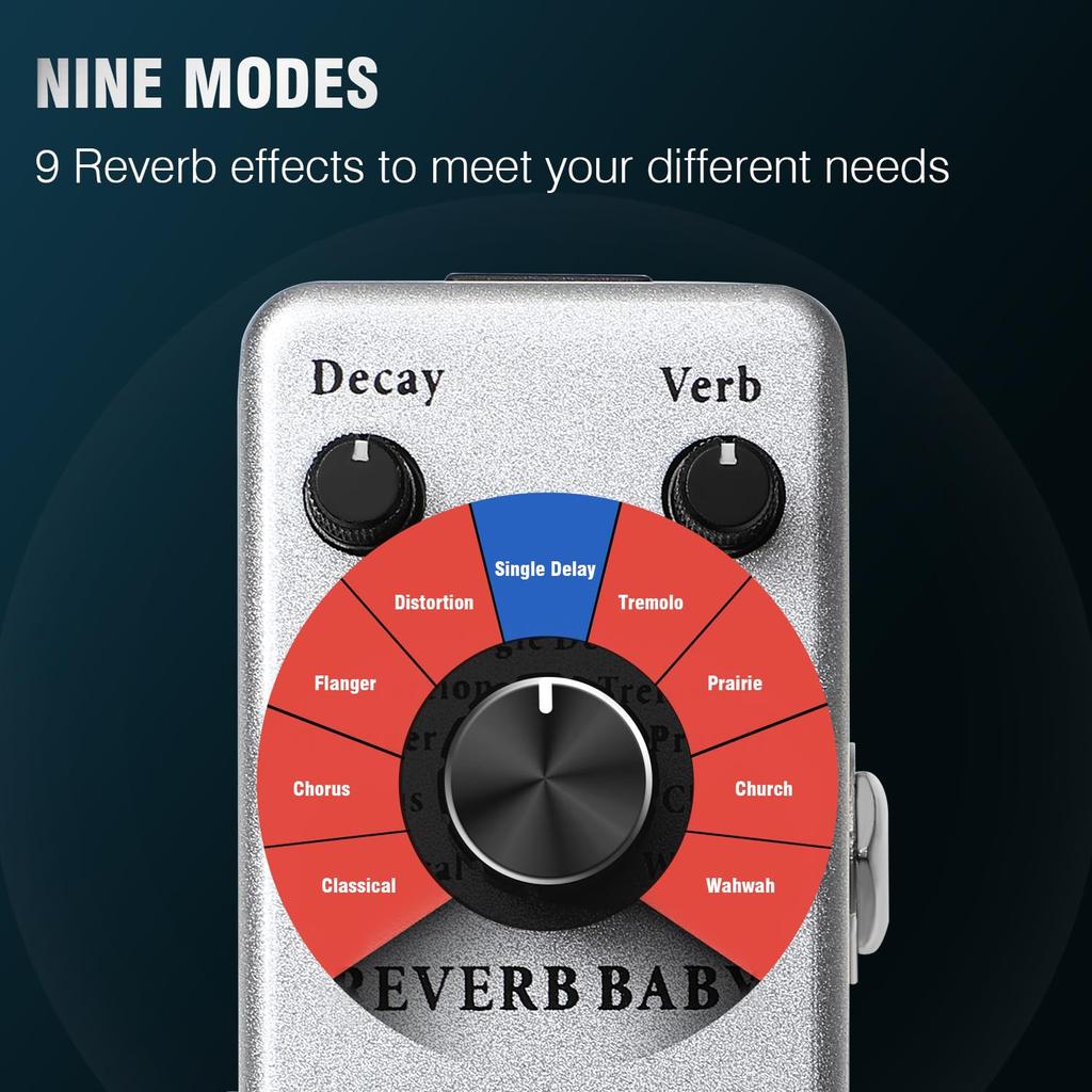 ISET Guitar Effect Analog Guitar Pedal (Reverb Plus)