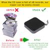 Augeny 48 Capacity CD Case, Portable DVD Hard Plastic Case Holder, Wallet Disc Storage Binder For Car, Home, Travel, Carrying Organizer, Universal