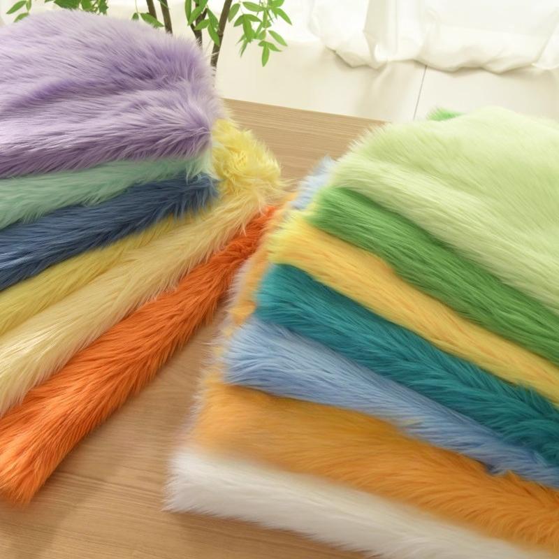 4cm Plush Fabric Soft and Smooth Fursuit Fur Fabric 50x160cm DIY Clothing Doll Decorative Shaggy Fur Handmade Material