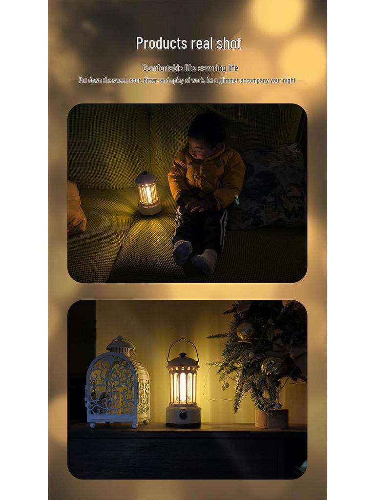 Roman Column Night Light: Creative Bedside Lamp and Gift for Cozy Ambiance, Table and Camping Lighting.