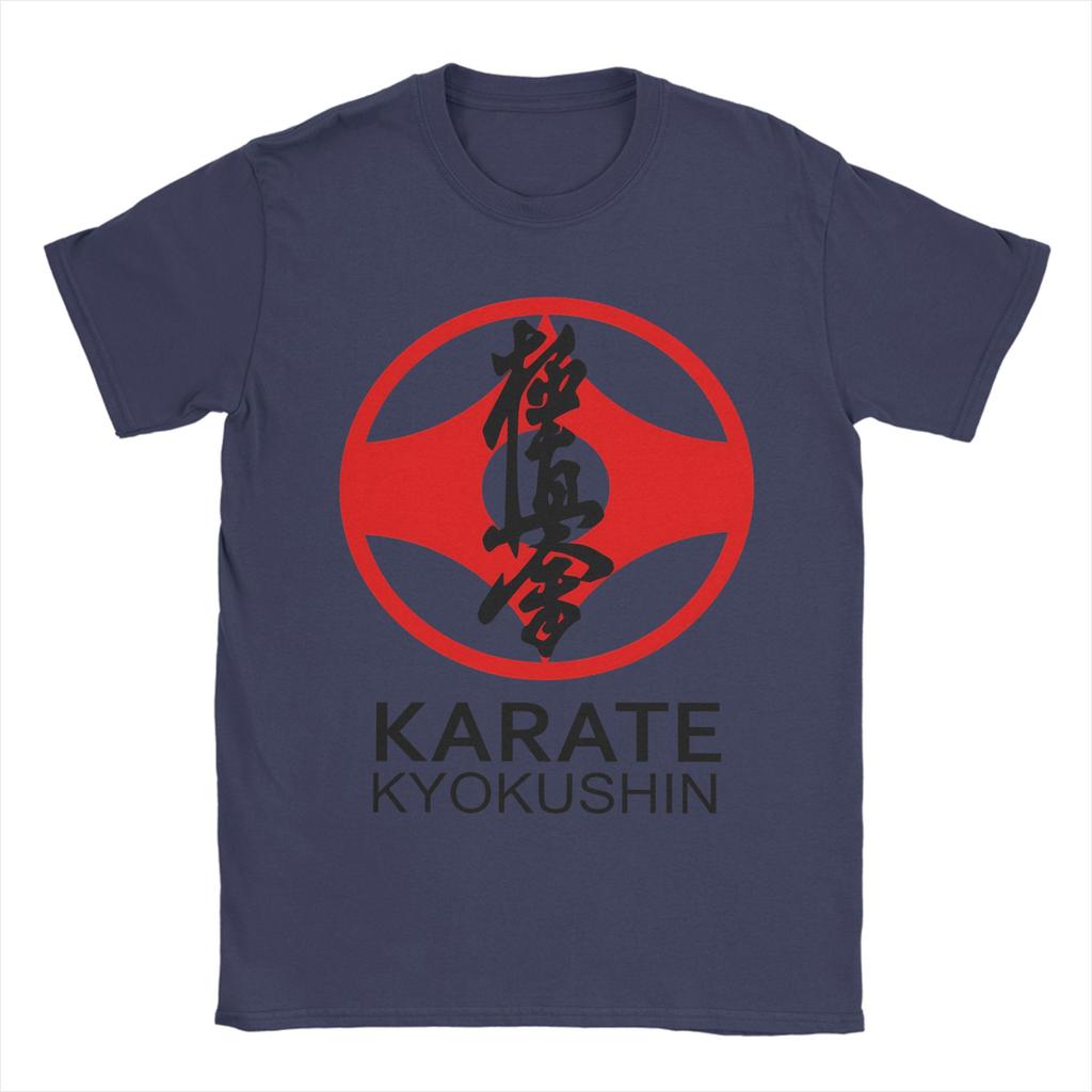 Kyokushin Karate Kanji and Symbol TShirt Beach  Cotton T Shirts For Mens Custom Logo Tshirt ShortSleeve Y2K Fun Tops