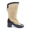 Pristine CHANEL Knee-high boots beige Suede leather Women 38 25A G46591 Used