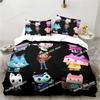 Gabby's Dollhouse Cute Kawaii 3D Bedding Set Printed Single Comforter Quilt Bed Cover Pillow Case 3 Pieces Sets Kids Adult Size