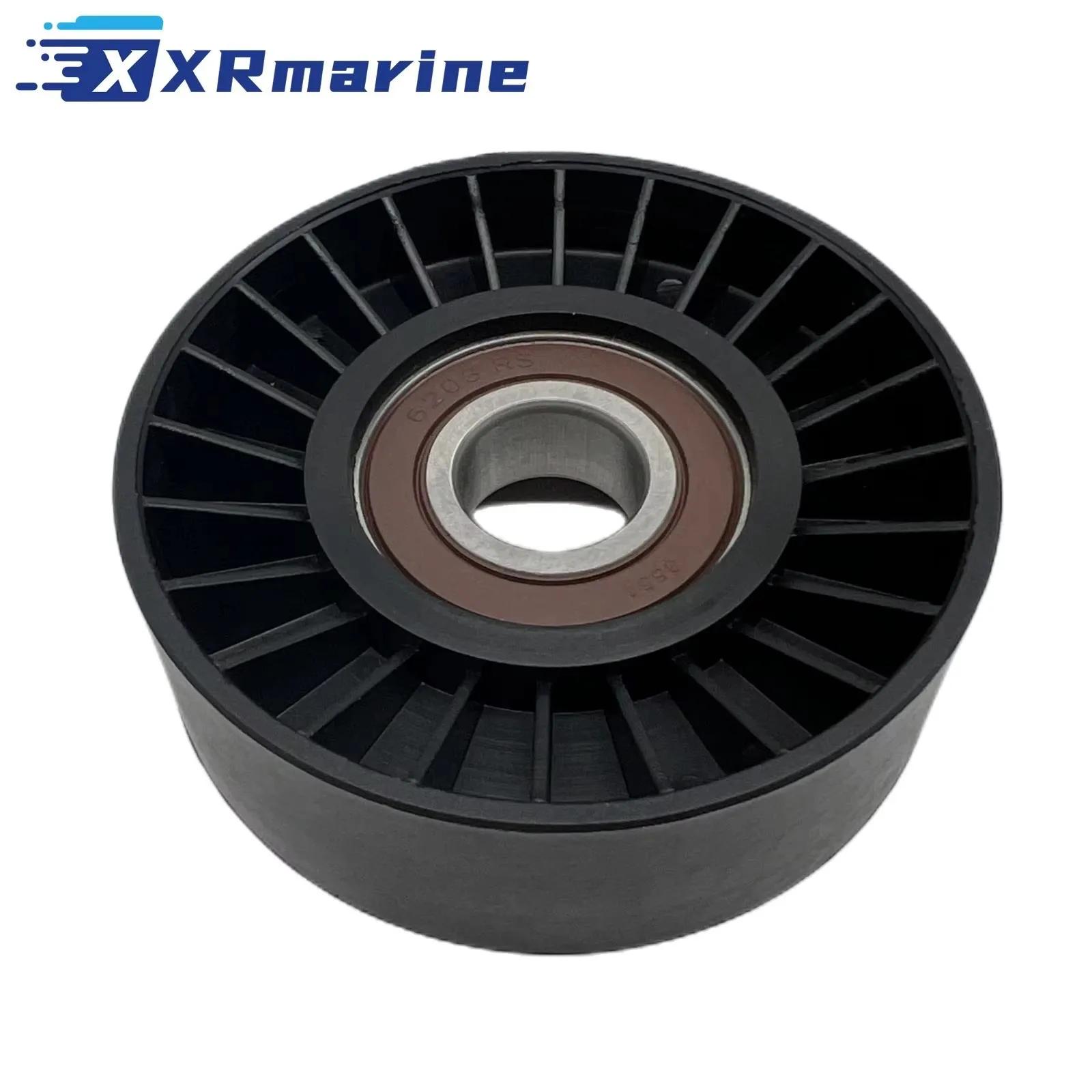 NEW 8M6500024 for Mercruiser Serpentine Belt Idler Flat Pulley w/ Bearing 710-8M6500024 865598 Marine Parts 818382 чёрный