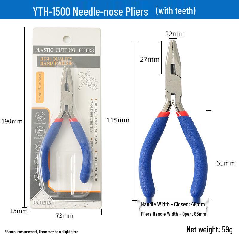 YTH-1500 Jewelry Pliers Set - 4.5" Mini Needle, Long, Bent Nose Tools for DIY Crafts