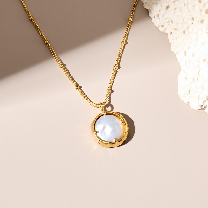 

Французское Ретро Минималистичное Барочное Многослойное Ожерелье-Чокер из Пресноводного Жемчуга