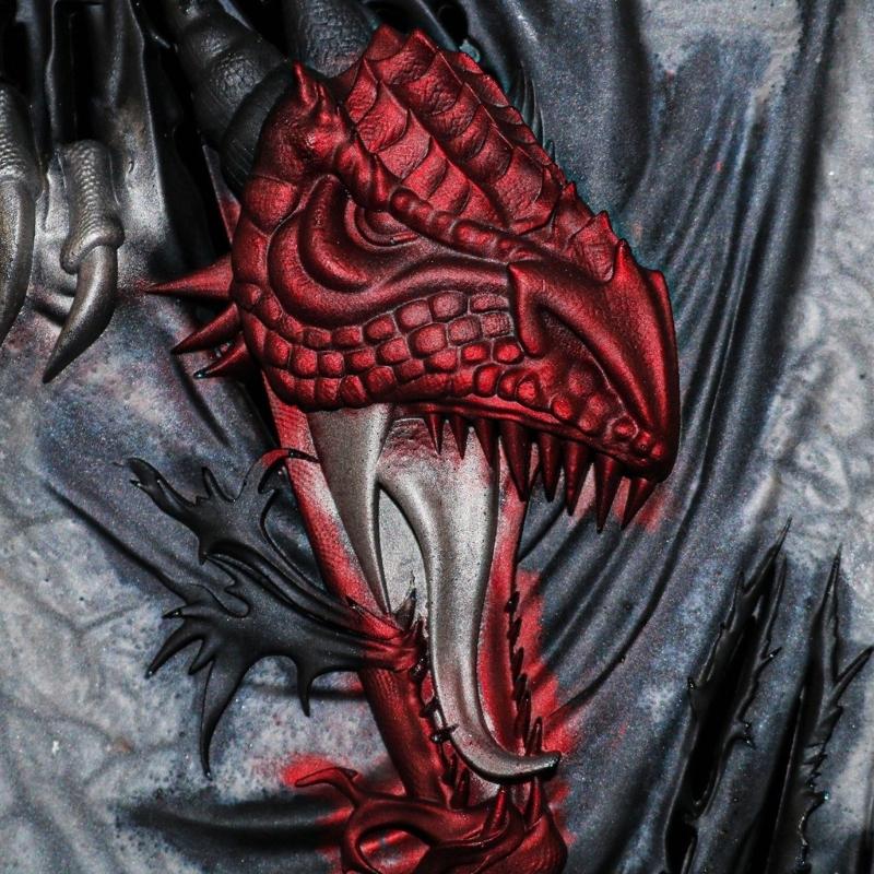 DIY Resin Mold Wall Fierce Dragon 3D Mural Silicone Mold Home Decorations Handmade Tools Concrete Molds Oranments Crafts