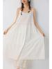 Women's Forest Style Embroidered Layered Lace Long Dress