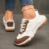 Fashion Silver Mix Color Non Slip Hiking Shoes Women 2025 Autumn Breathable Lace Up Sneakers Comfort Soft Sole Sports Shoes