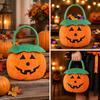 Soft Pumpkin Candy Bag Roomy Halloween Tote Child-Safe for Children