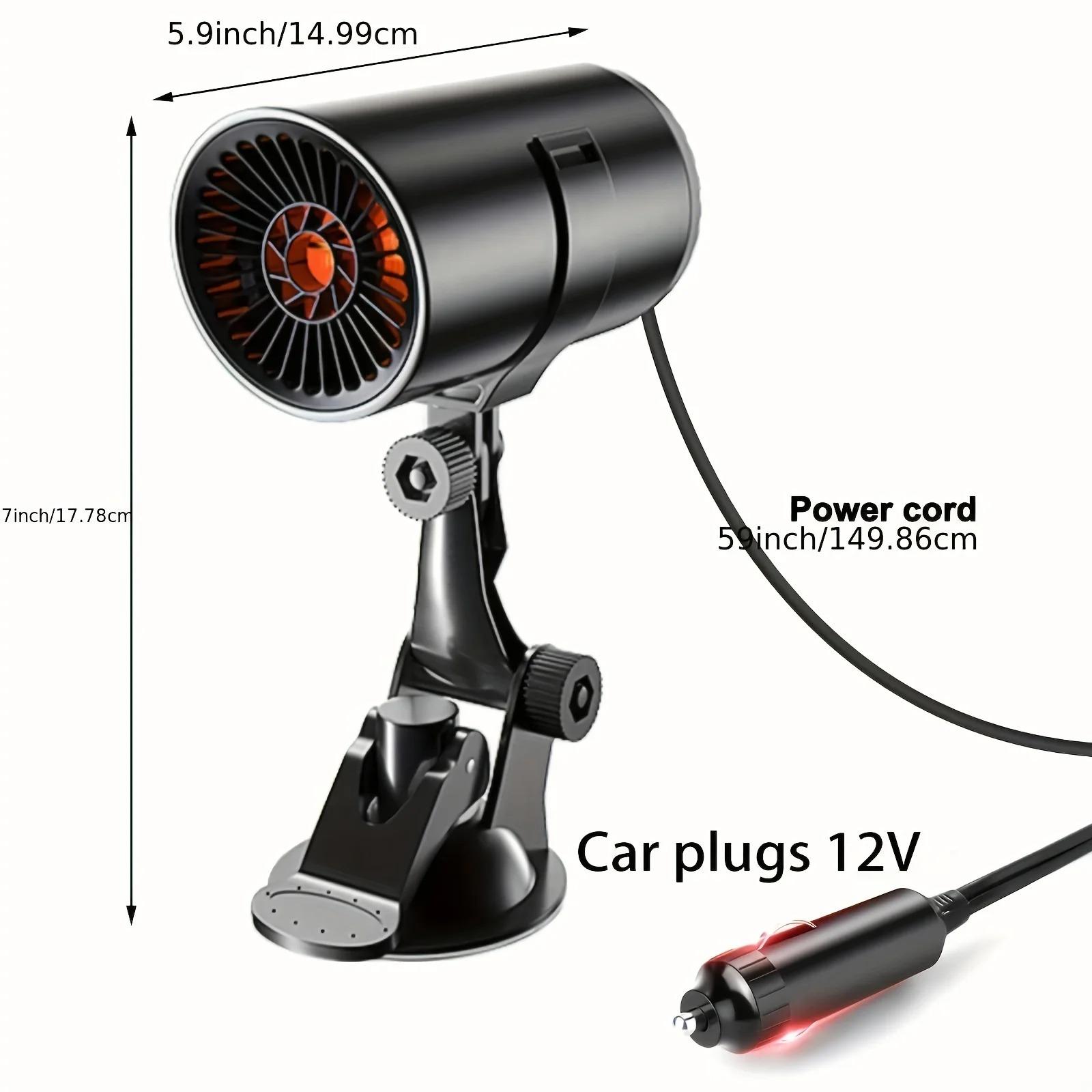 

Портативный электрический автомобильный обогреватель с присоской, вентилятор воздушного охлаждения 12 В, обогреватель стекол, обогреватель 200 Вт, осушитель, лобовое стекло, обогреватель