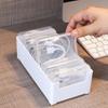 Clear Data Cable Storage Box 3/7/11 Grid Messy-Free Cable Organizer Box Durable Reusable Desktop Cable Organizer
