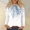 Women's Daily Casual Long-sleeved Printed O-neck Top
