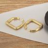 Nidin New Fashion Shiny Crystal Zircon No Piercings Clip Earrings For Women Female Punk Style Ear Cuff Jewelry Birthday Gifts