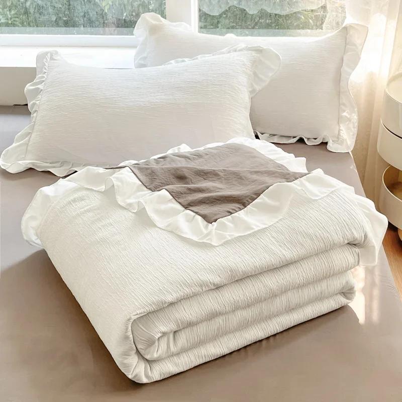 Cool Blanket Quilt For Summer  New Wave Bubble Summer Cool Quilt For Single Soybean Fiber Thin Quilt Air Conditioning