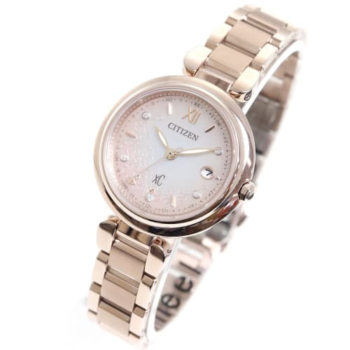 

Citizen XC Women s X-Cie Eco-Drive Water-Resistant Radio-Controlled Watch, Limited Edition Sakura Pink (ES9467-89N)