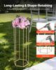 Wedding Flower Stand, 10PCS 80cm Column Flower Stand, Floral Stands with Acrylic Laminate, Hexagonal Cubic Floral Display Rack for Wedding, Party,