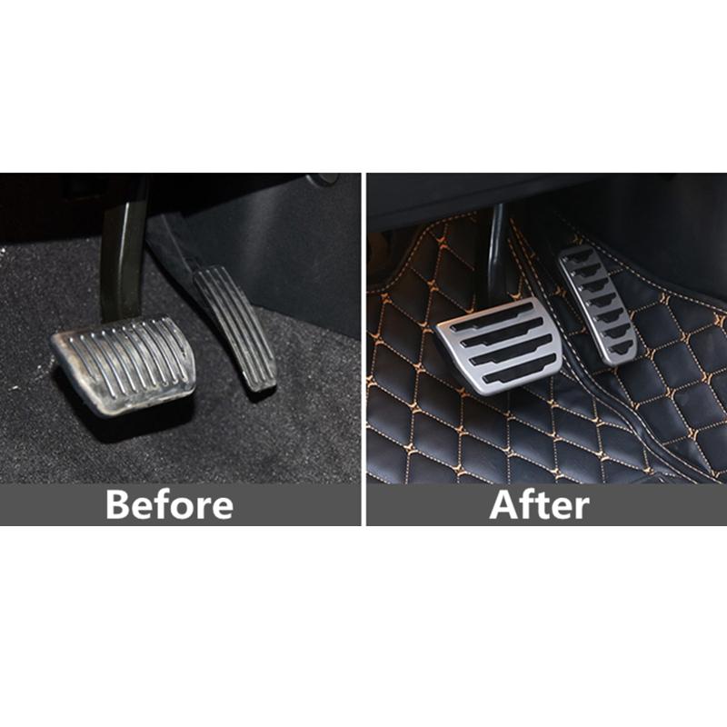 For Land Rover Range Rover Evoque 2012-2014 2015 2016 2017 Car Fuel Gas Accelerator Brake Pedal Non-Slip Cover Trims Accessories