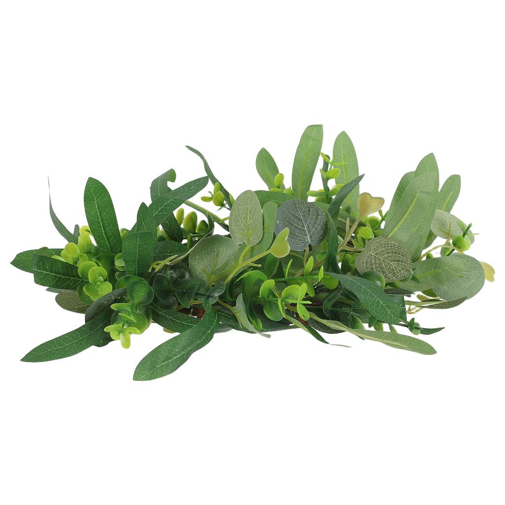 Spring Decorations Candle Holder Wreaths Artificial Flower for Centerpiece Eucalyptus Farmhouse Garland Green Wedding