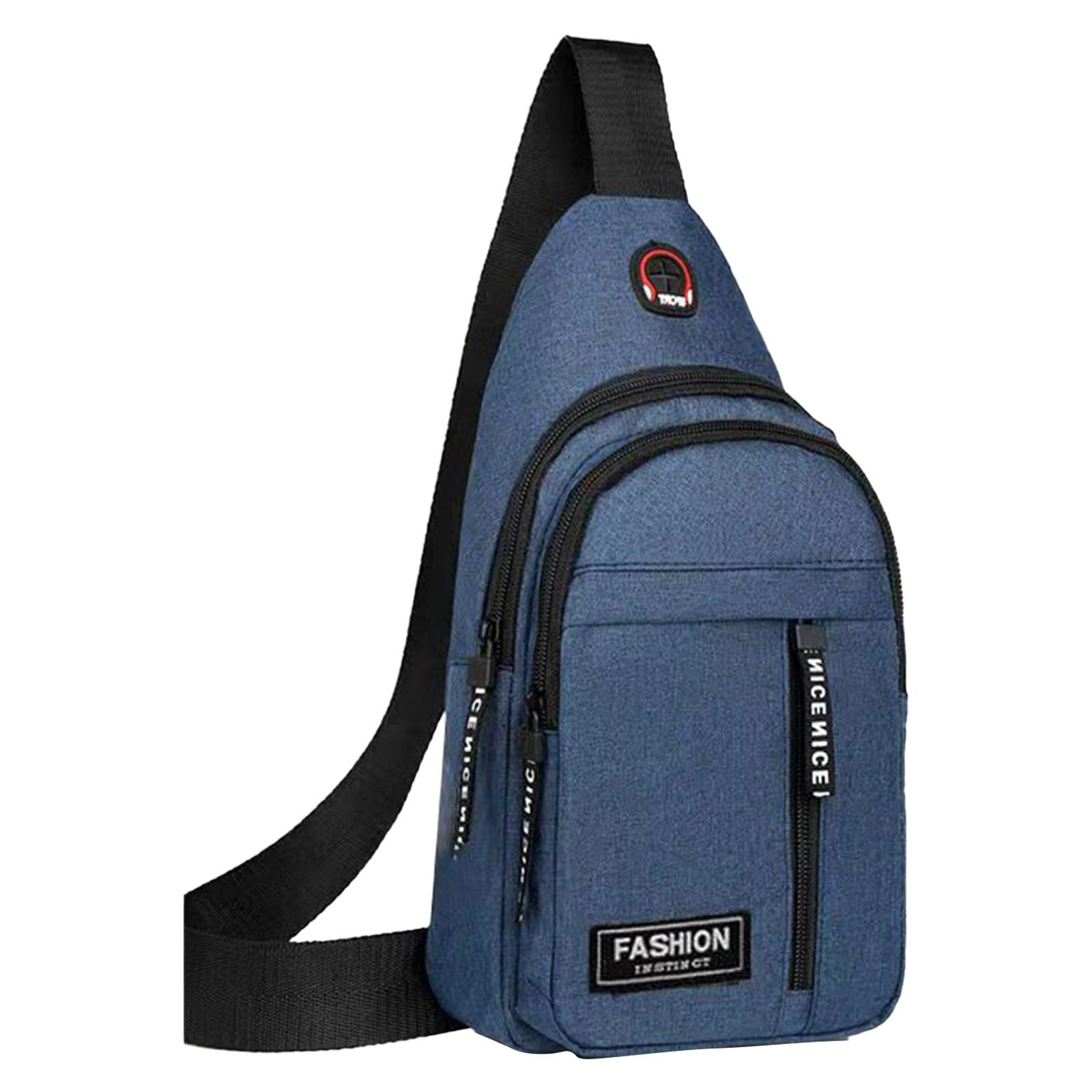 

Многофункциональная сумка на ремешке - рюкзак через плечо с отверстием для наушников, походный рюкзак, сумка через плечо для мужчин и женщин One Size